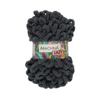 Пряжа ARACHNA "LAZY"   100\% микрополиэстер   5 шт. х  100 г  8.5 м ± 0.2 м №19 т.серый