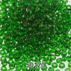 Бисер Чехия круглый 2   10/0   2.3 мм  500 г 50120 (Ф110) т.зеленый