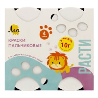Краска пальчиковая "Лео"   "Расти"   набор   LFINP-004   4 цв. х  70 г .