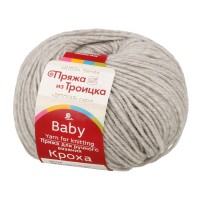 Пряжа из Троицка "Кроха"   80\% акрил, 20\% шерсть   10 шт. х  50 г  135 м №386 св. серый меланж