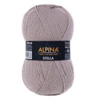 Пряжа ALPINA "STELLA"   50\% альпака, 45\% мериносовая шерсть, 5\% металлизированный полиамид   с люрексом   3 шт. х  100 г  250 м ± 13 м №88 св.сиреневый