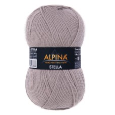 Пряжа ALPINA "STELLA"   50\% альпака, 45\% мериносовая шерсть, 5\% металлизированный полиамид   с люрексом   3 шт. х  100 г  250 м ± 13 м №88 св.сиреневый