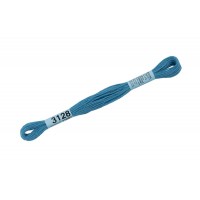 Нитки для вышивания "Gamma"    мулине  ( 3071-3172 )  100\% хлопок   24 x  8 м №3128 св.св.синий