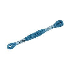 Нитки для вышивания "Gamma"    мулине  ( 3071-3172 )  100\% хлопок   24 x  8 м №3128 св.св.синий