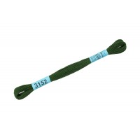 Нитки для вышивания "Gamma"    мулине  ( 3071-3172 )  100\% хлопок   24 x  8 м №3152 т.болотный