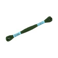 Нитки для вышивания "Gamma"    мулине  ( 3071-3172 )  100\% хлопок   24 x  8 м №3152 т.болотный