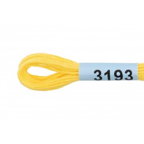 Нитки для вышивания "Gamma"    мулине  ( 3173-6115 )  100\% хлопок   24 x  8 м №3193 желтый