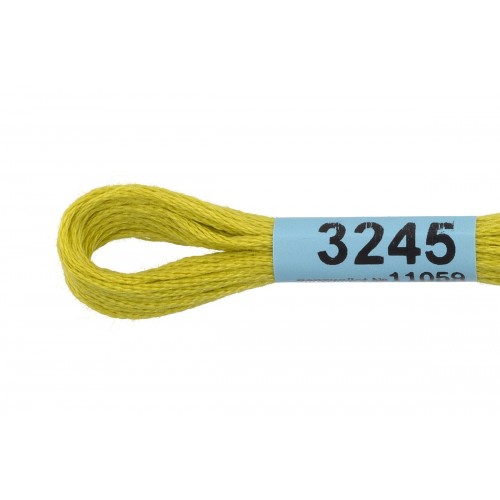 Нитки для вышивания "Gamma"    мулине  ( 3173-6115 )  100\% хлопок   24 x  8 м №3245 салатовый