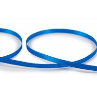 Лента атласная 3 мм ( 1/8 ")  "Gamma"   AL-3P   двухстор.   91.4 м №040 синий