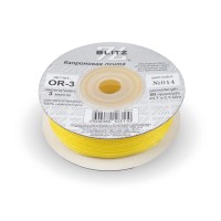 Лента капроновая 3 мм ( 1/8 ")  "BLITZ"   OR-3   45.7 м ± 0.5 м №014 желтый