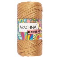 Пряжа ARACHNA "LEATHER ART"   100\% полиэстер   4 шт. х  160 г ± 10 г  50 м №06 т.желтый