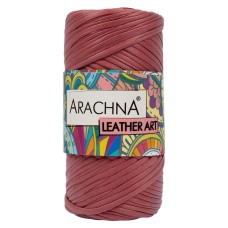 Пряжа ARACHNA "LEATHER ART"   100\% полиэстер   4 шт. х  160 г ± 10 г  50 м №07 т.красный