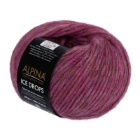 Пряжа ALPINA "ICE DROPS"   58\% альпака, 14\% шерсть, 28\% полиамид   10 шт. х  50 г  150 м ± 5 м №11 сливовый