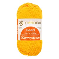 Пряжа Пехорская ПТ "Жемчужная"   50\% хлопок, 50\% вискоза   5 шт. х  100 г  425 м №012 желток