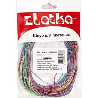 Шнур "Zlatka"   1.5 мм  Шнур SHP-01   для плетения с наполнителем   20 х  1 м ассорти