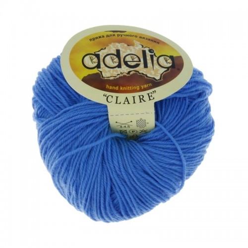 Пряжа ADELIA "CLAIRE"   50\% шерсть, 50\% акрил   10 шт. х  50 г  138 м ± 5 м №309 яр.голубой