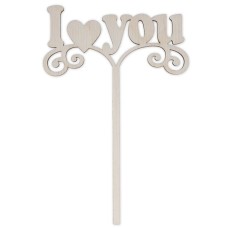 Заготовка для декорирования "Mr. Carving"   ВД-312   Топпер "I love you"   фанера   15  х 10 х  0.4 см .