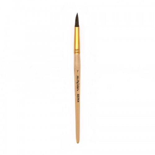 Кисть белка "Mr.Painter"   SQR 301-07   круглая   5 шт  короткая ручка №07