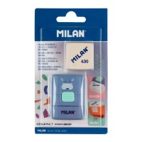 "Milan"   Ластик и кисточка COMPACT Fun Animals BYM10472FA+1 запасной ластик 430 в блистере   3.9х2.9х0.9 см BYM10472FA ассорти