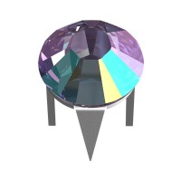 Страз с шипами   53301   SS10   Crystal AB   2.7 мм  кристалл   24 шт  в пакете 088/перламутр (crystal AB)