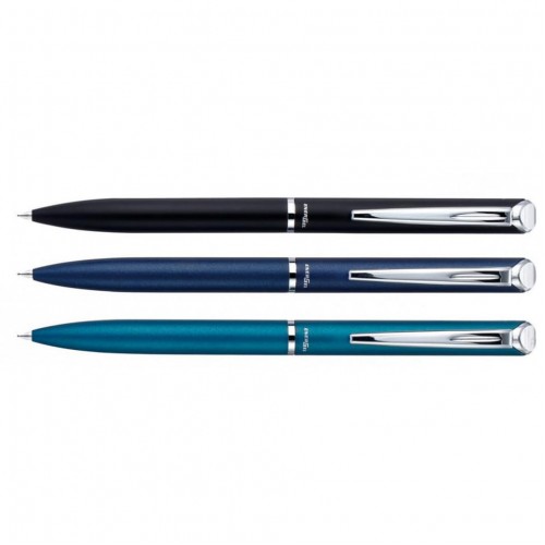 "Pentel"   Ручка гелевая EnerGel в подарочной упаковке  d 0.7 мм BL2007A-BOX черный металлич. корпус цвет чернил: черный