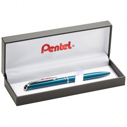 "Pentel"   Ручка гелевая EnerGel в подарочной упаковке  d 0.7 мм BL2007A-BOX черный металлич. корпус цвет чернил: черный