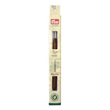 Для вязания "PRYM"   223512   крючок для вязания "Natural"   алюминий  d 3.0 мм  в картонной упаковке с европодвесом с деревянной ручкой