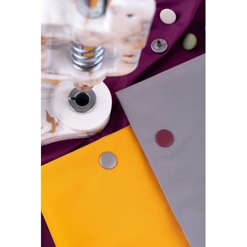 Кнопка "Micron"   "альфа" soft-touch   металл  d 15 мм  72 шт. ± 5 шт. коричневый хаки soft-touch