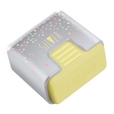 "Milan"   Silver   Ластик квадратный 430 в защитном пенале   3,4х3,2х1.9 см  30 шт. CMMS430SL
