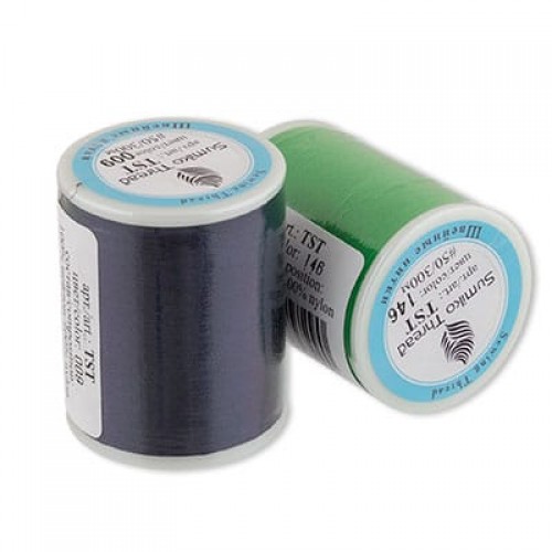 Нитки  "SumikoThread"   для трикотажных тканей   TST   50   100\% нейлон   328 я  300 м  №401 белый