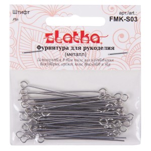 "Zlatka" Штифт   FMK-S03   40 мм  5 х  50 шт 04 под золото