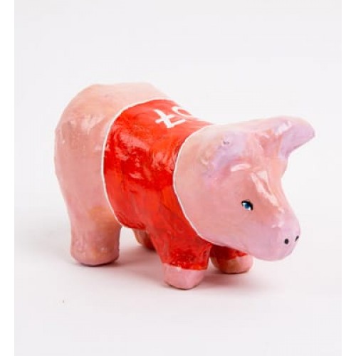Заготовка для декорирования "Love2art"   PAM-098   "поросенок"   папье-маше   10 х  5 х  6 см .