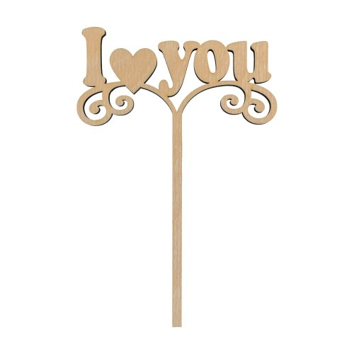 Заготовка для декорирования "Mr. Carving"   ВД-312   Топпер "I love you"   фанера   15  х 10 х  0.4 см .