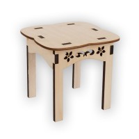 Заготовка для декорирования "Mr. Carving"   ВД-505   Стол  "Прованс"   фанера   13  х 14 х  14 см   "Mr. Carving"   ВД-505   Стол  "Прованс"   фанера   13  х 14 х  14 см