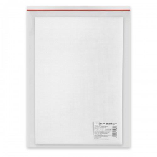 Канва K18   "Gamma"   Aida №18   ФАСОВКА   100\% хлопок   150 x 100 см ± 2 см белый