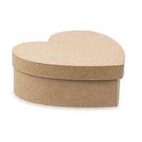 Заготовка для декорирования "Love2art"   PAM-134   "коробка"   папье-маше   20.3 х  20.3 х  7.6 см в форме сердца