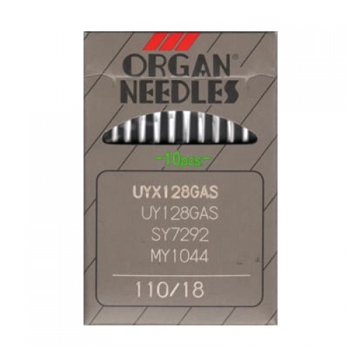 Иглы для пром. шв. машин "ORGAN"   UY x 128 GAS   10 шт. №080