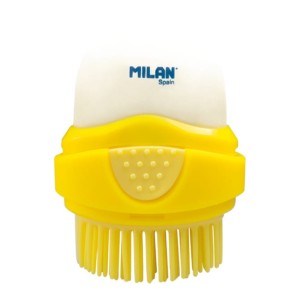 "Milan"   Ластик с щеточкой Capsule овальный   53х35х18 мм  16 шт. 4900116 ассорти