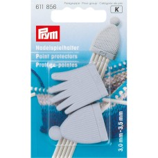 Для вязания "PRYM"   611856   колпачки-держатели для спиц   пластик   2 шт для 3.0 и 3.5 мм