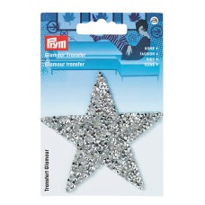 "PRYM"   926630   Термоаппликация Звезда Гламур   1 шт серебристый