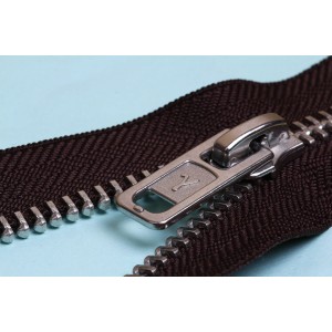 Молния Металл никель ZIP 3N   однозамковая   20 см Тип 3   10 шт  неразъёмная   "Gamma" №316 коричнев.хаки