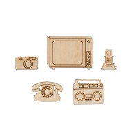 Заготовка для декорирования "Mr. Carving"   ВД-886   Мини-набор "Ретро"   фанера   0.3 см .