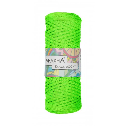 Пряжа ARACHNA "Cord Bright"   100\% полиэфир   3 шт. х  210 г ± 10 г  100 м ± 5 м №504 розовый неон