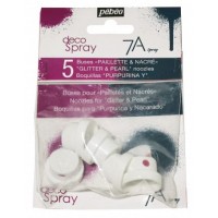 "PEBEO"   Набор кэпов decoSpray / 7А для металликов и глиттеров   5 шт. 094022
