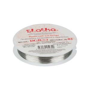 "Zlatka"   / "Gamma"   Проволока для бисера   DGB-S2  d 0.2 мм  50 м ± 0.5 м №04 под медь