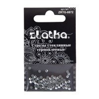 Страз клеевой "Zlatka"   ZRTG-0872   SS08   Crystal   2.4 мм  стекло   5 x  72 шт  в пакете с картонным еврослотом №01 белый (Crystal)
