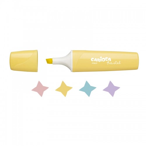 "Carioca"   Набор текстовыделителей "Pastel"   2 мм   4 цв.  4 шт.  перо круглое 43167