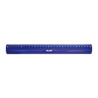 "Milan"   Линейка Acid Flex&Resistant   30 см  в пакете синий 353801