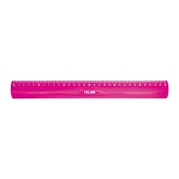 "Milan"   Линейка Acid Flex&Resistant   30 см  в пакете розовый 353801P