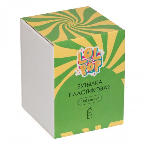 "Lol&Pop"   LLP-009   Бутылка пластиковая   1100 мл  12 х 16 см №02 коричневый